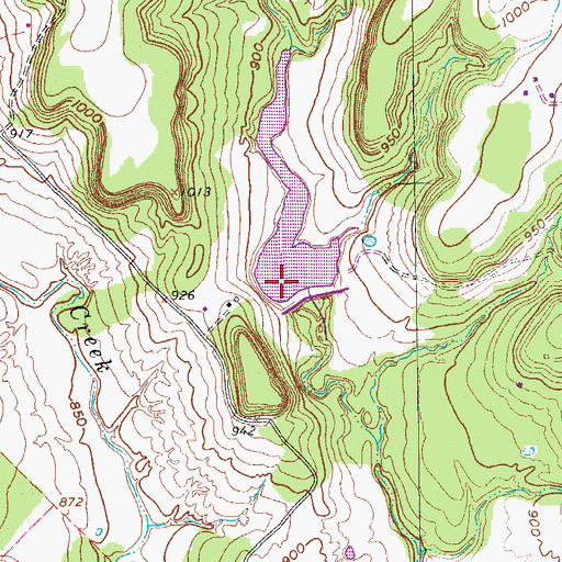 Topographic Map of Soil Conservation Service Site 16 Dam, TX