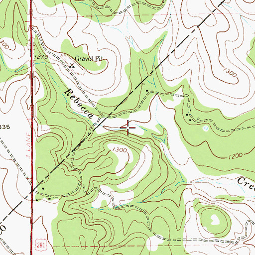 Topographic Map of Shaeferkoeter Dam 2, TX