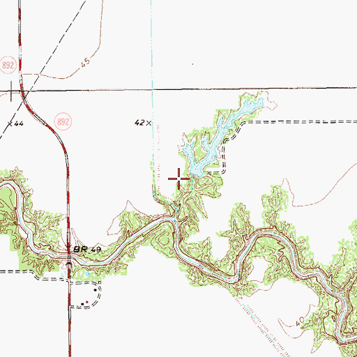 Topographic Map of Gertrude Lubby Lake Dam, TX