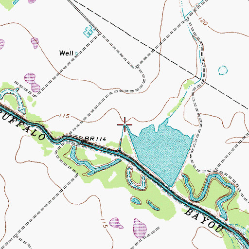Topographic Map of West Cinco Ranch Lake Dam, TX