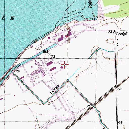 Topographic Map of Smithers Lake Dam, TX