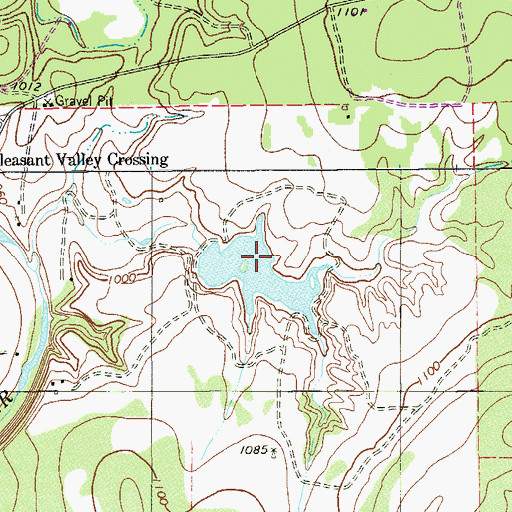 Topographic Map of Pierce Dam, TX