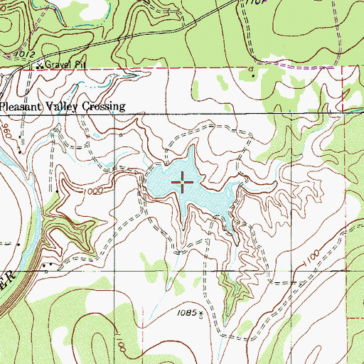 Topographic Map of Pierce Lake, TX