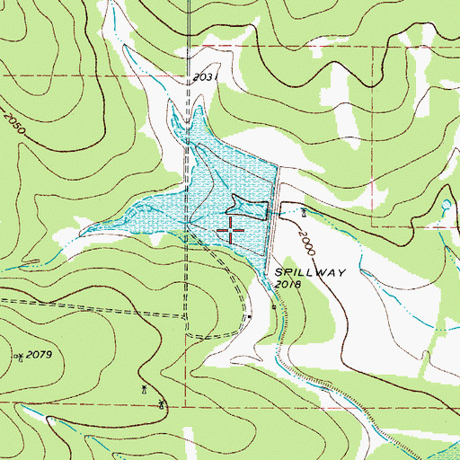Topographic Map of Lockett Lake, TX
