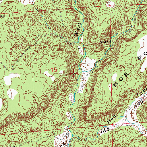 Topographic Map of West Atkinson Creek, CO