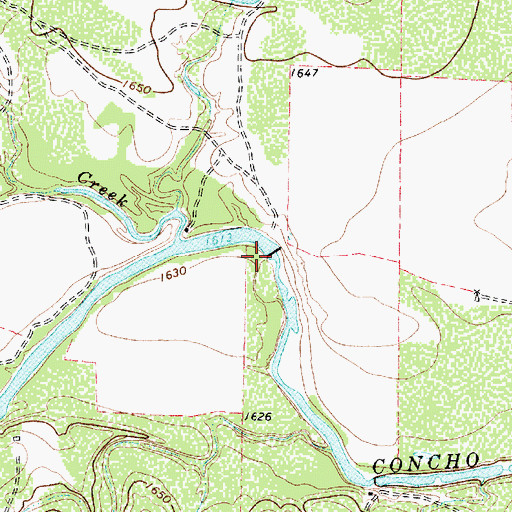Topographic Map of Allison Lake, TX