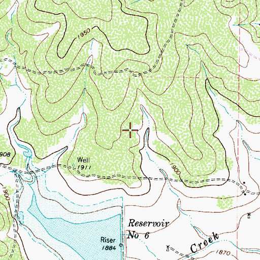 Topographic Map of Soil Conservation Service Site 6 Dam, TX