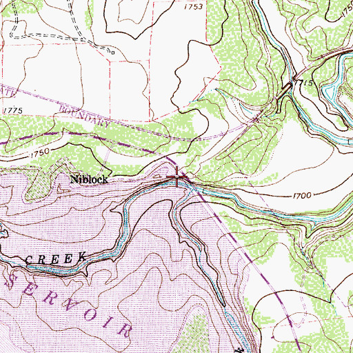 Topographic Map of Brady Dam, TX