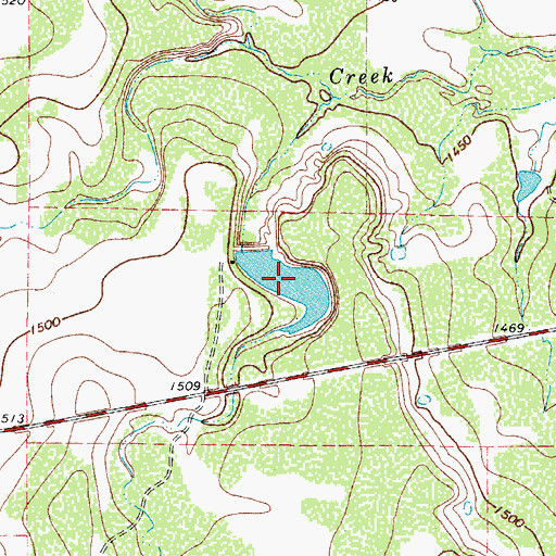 Topographic Map of J L Cox Estate Lake, TX