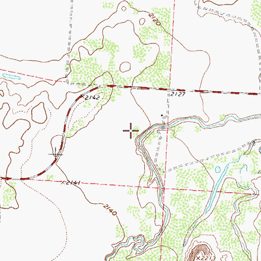 Topographic Map of Tom Neff Lake Dam, TX