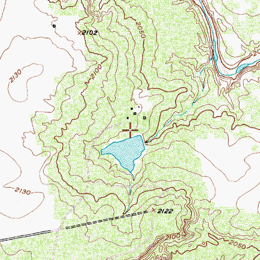 Topographic Map of River Ranch Tank Dam, TX