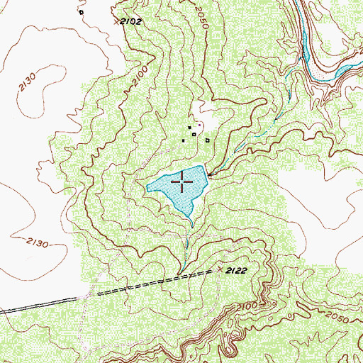 Topographic Map of River Ranch Tank, TX