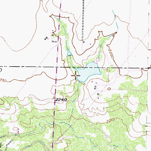 Topographic Map of Dunn Lake Dam, TX