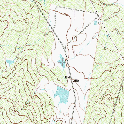Topographic Map of Upper Ellison Lake, TX