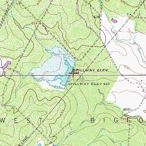 Topographic Map of Triple S Lake Number 2 Dam, TX