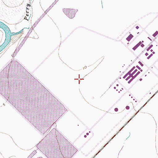 Topographic Map of Amoco Chemicals Reservoir, TX