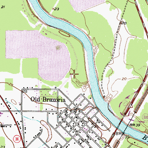 Topographic Map of Dacus Lake, TX