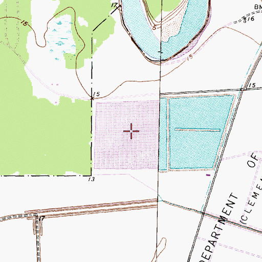 Topographic Map of Clemens Reservoir Number 2, TX
