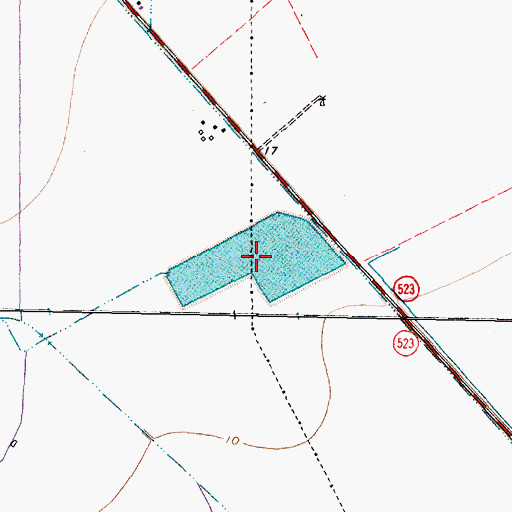 Topographic Map of Coale Lake, TX
