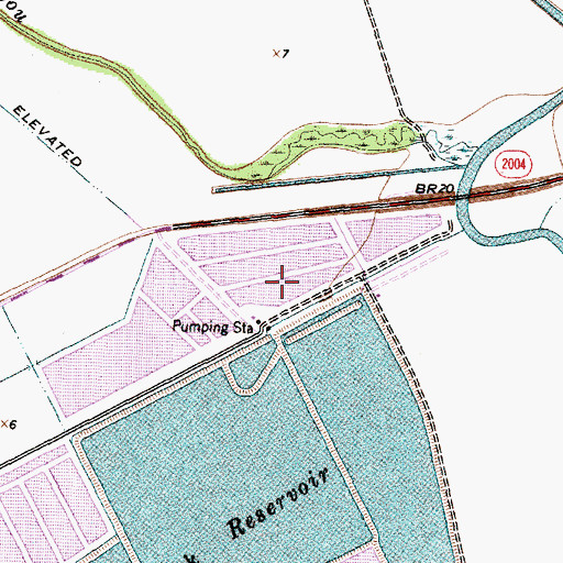 Topographic Map of McCormack Reservoir Number 1, TX