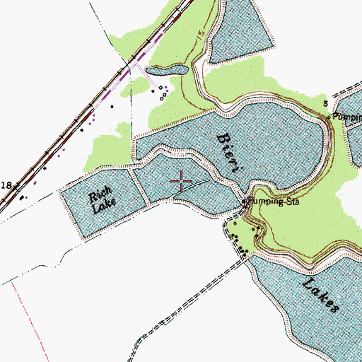Topographic Map of Bieri Lake Number 2, TX