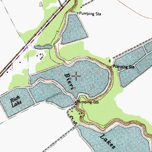 Topographic Map of Bieri Lake Number 3, TX