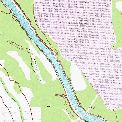 Topographic Map of Fontaine Levee, TX