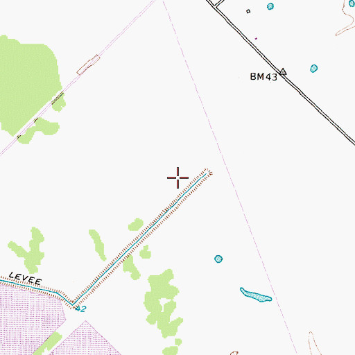 Topographic Map of Williams Lake Number 2 Levee, TX
