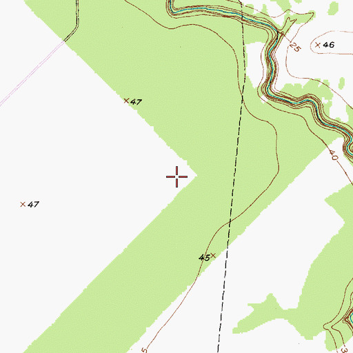 Topographic Map of Blackwell Reservoir Levee, TX