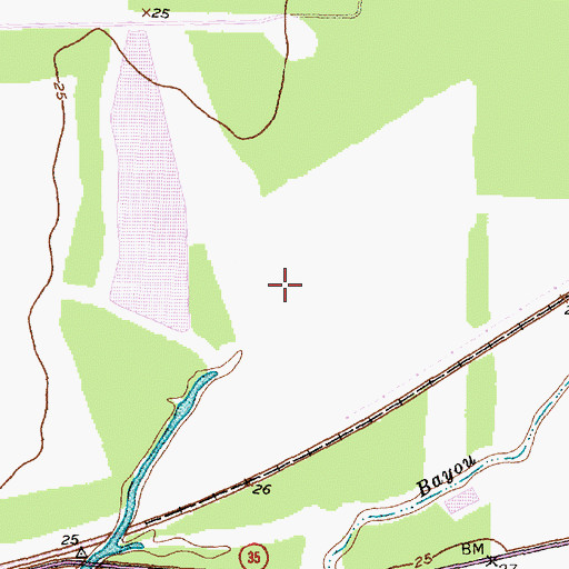 Topographic Map of Griffith Reservoir, TX