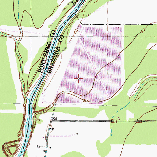 Topographic Map of Turner Lake, TX