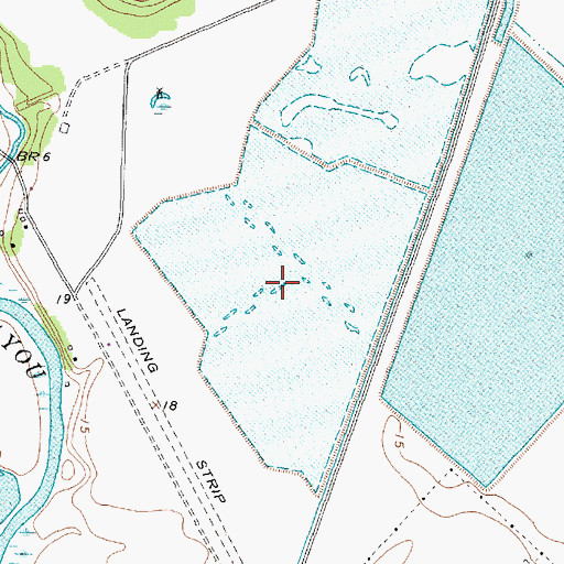 Topographic Map of Duck Lake, TX