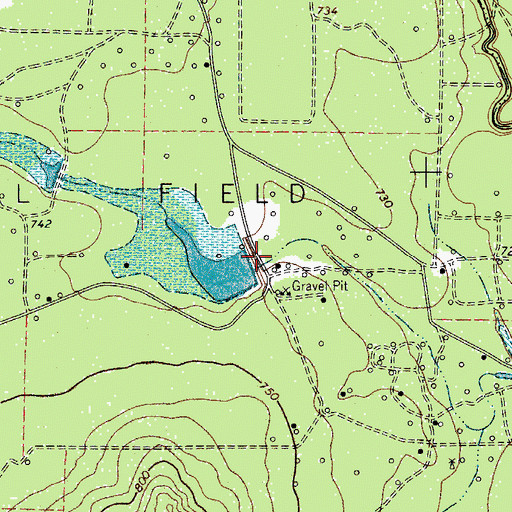 Topographic Map of George Wilson Lake Number 1 Dam, TX