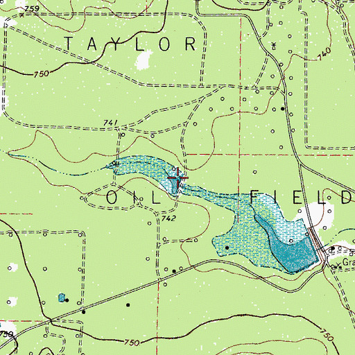 Topographic Map of George Wilson Lake Number 2 Dam, TX