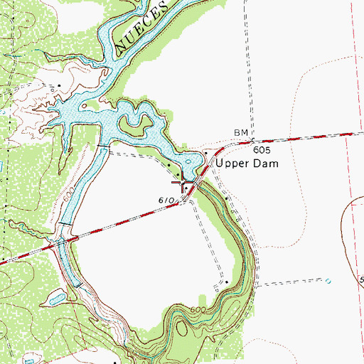 Topographic Map of Upper Lake, TX