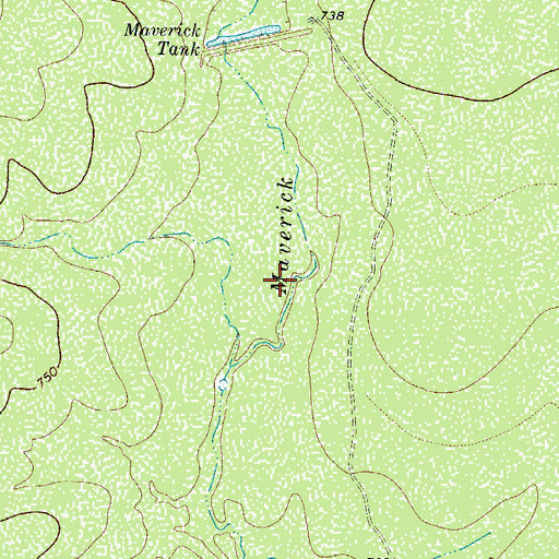 Topographic Map of Watkins Lake Number 2, TX