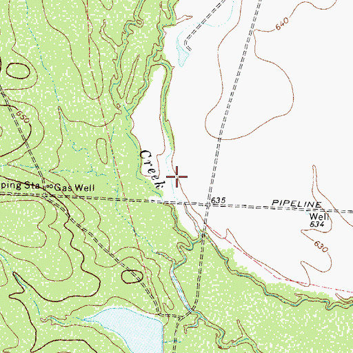 Topographic Map of Johnson Lake, TX