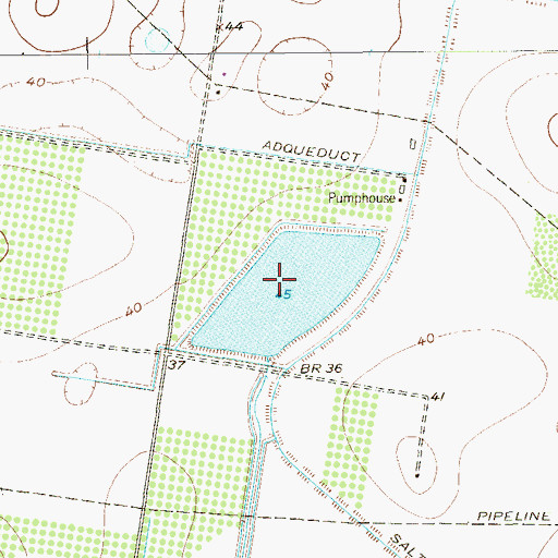Topographic Map of Teniente Wid Number 1 Lake, TX