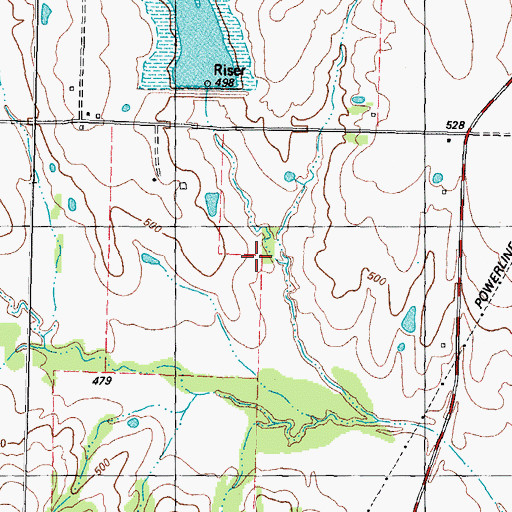 Topographic Map of Soil Conservation Service Site 6a Dam, TX