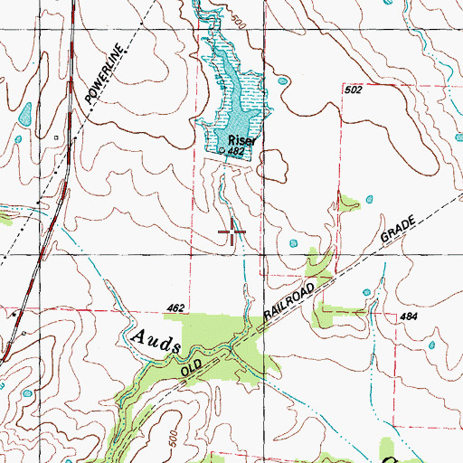 Topographic Map of Soil Conservation Service Site 7 Dam, TX