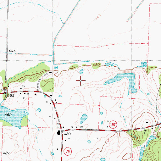 Topographic Map of Soil Conservation Service Site 2 Dam, TX