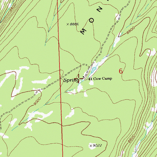 Topographic Map of 41 Cow Camp, CO