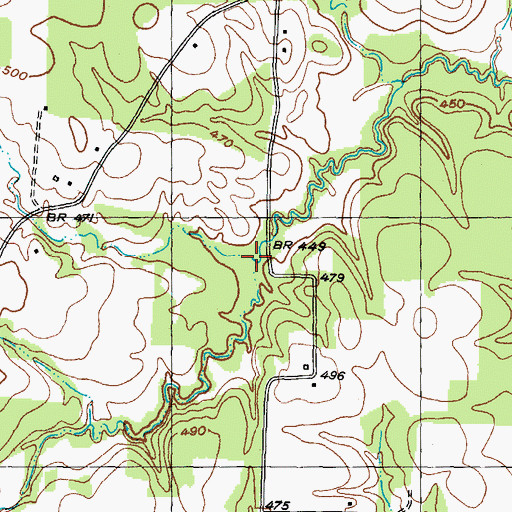 Topographic Map of Soil Conservation Service Site 17 Dam, TX
