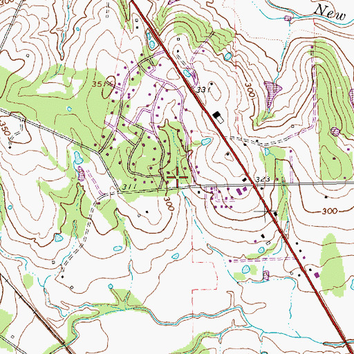 Topographic Map of Railroad Lake, TX