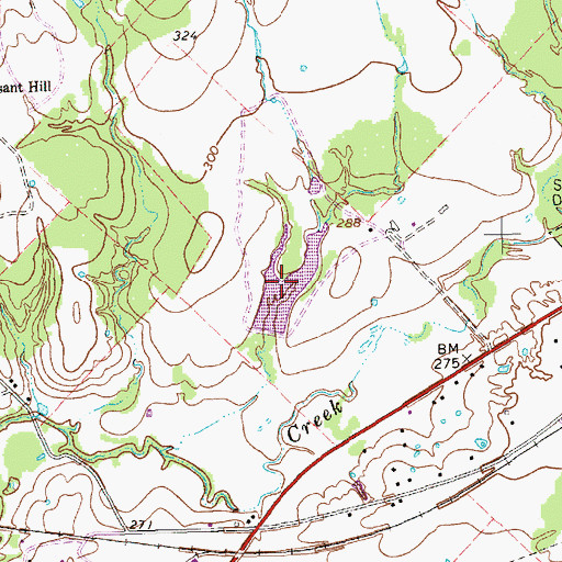 Topographic Map of Smith Lake, TX