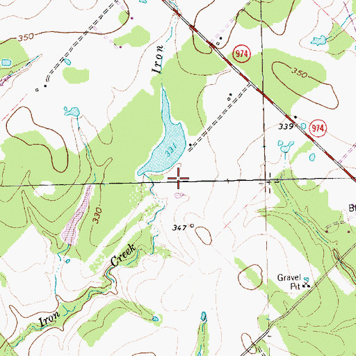 Topographic Map of Hare Lake Dam, TX