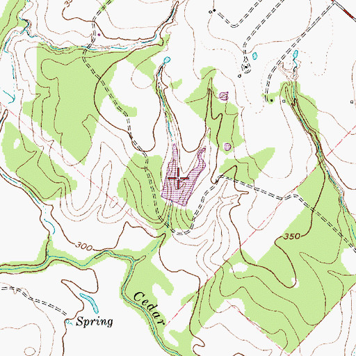 Topographic Map of Stuewe Lake, TX
