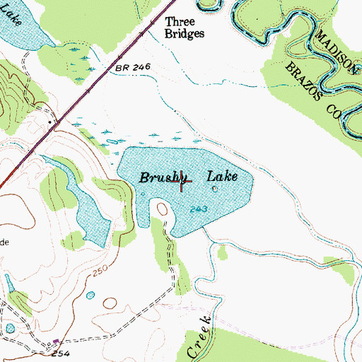 Topographic Map of Herrling Lake 2, TX
