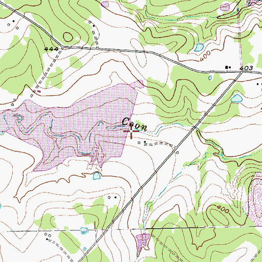 Topographic Map of Soil Conservation Service Site 19 Dam, TX