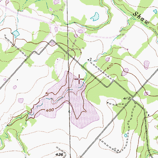 Topographic Map of Soil Conservation Service Site 11 Dam, TX